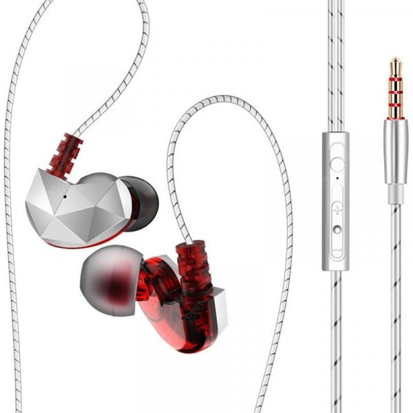 offertehitech-gearbest-QKZ CK6 Mobile Phone Line Control Headset Magnetic Adsorption Design Hanging Ear Bass Headset  Gearbest