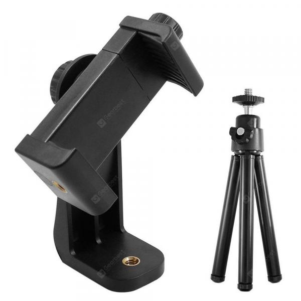 offertehitech-gearbest-360 Degree Adjustable Cellphone Clamp Bracket + Tripod  Gearbest