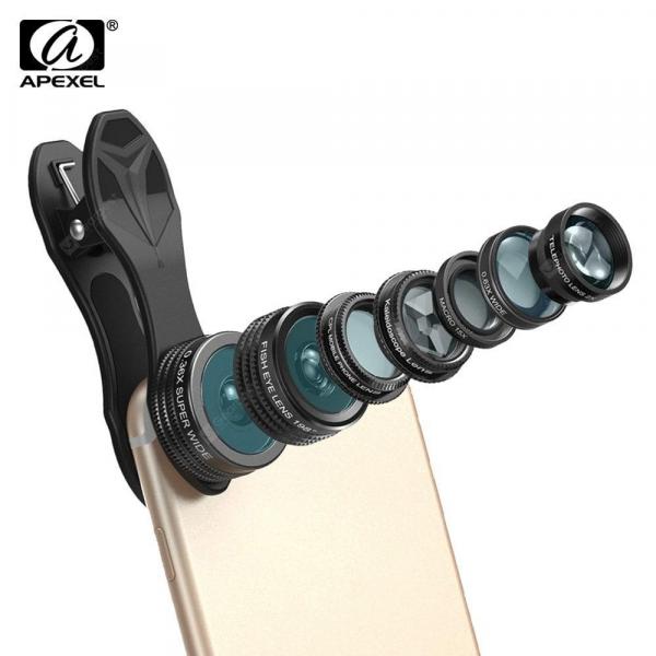offertehitech-gearbest-Apexel APL - DG7 7 in 1 Clip External Phone Camera Lens Kit  Gearbest