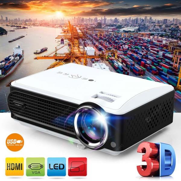 offertehitech-gearbest-Excelvan P4 Multimedia Projector Contrast Ratio Support 1080P VGA Interfaces For Home Entertainment  Gearbest