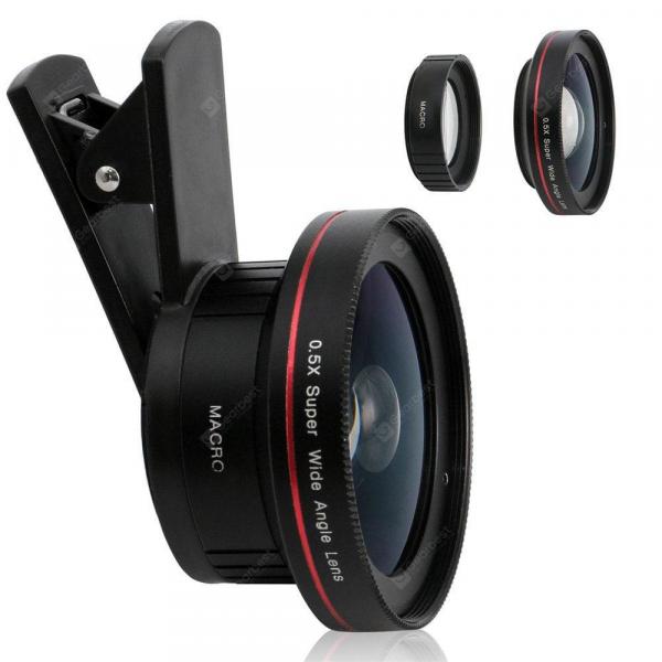 offertehitech-gearbest-Macro Lens Camera Lens   Long Clip 15X Macro  0.5X Wide Angle Lens Cell Phone Camera Lens for iPhone X 8 7TECNOitel  Gearbest