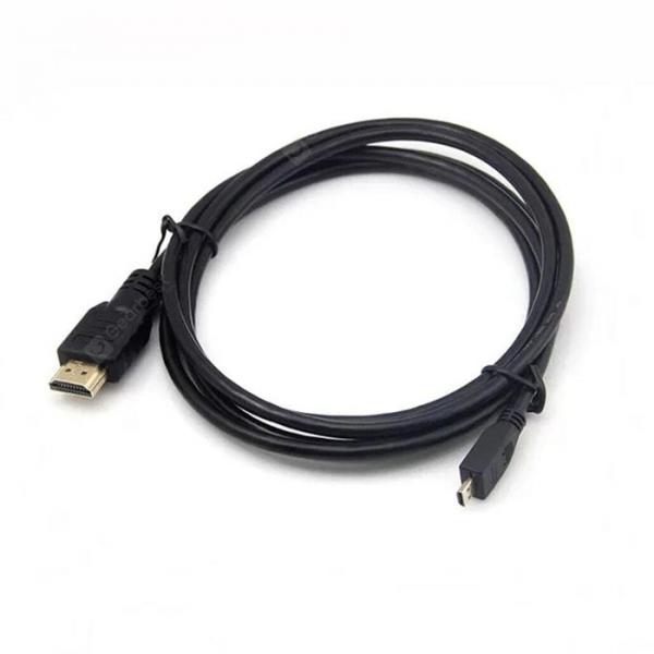 offertehitech-gearbest-Micro HDMI to HDMI Signal Converter Cable 1.5m  Gearbest