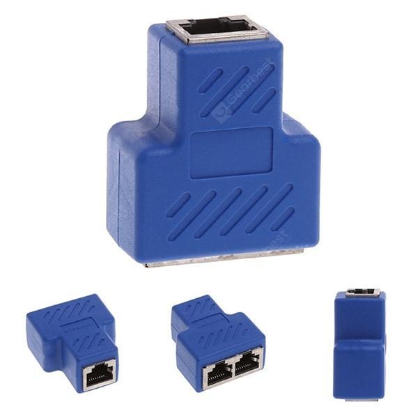 offertehitech-gearbest-RJ45 1 Female to 2 Female Splitter Adapter for Home Office  Gearbest