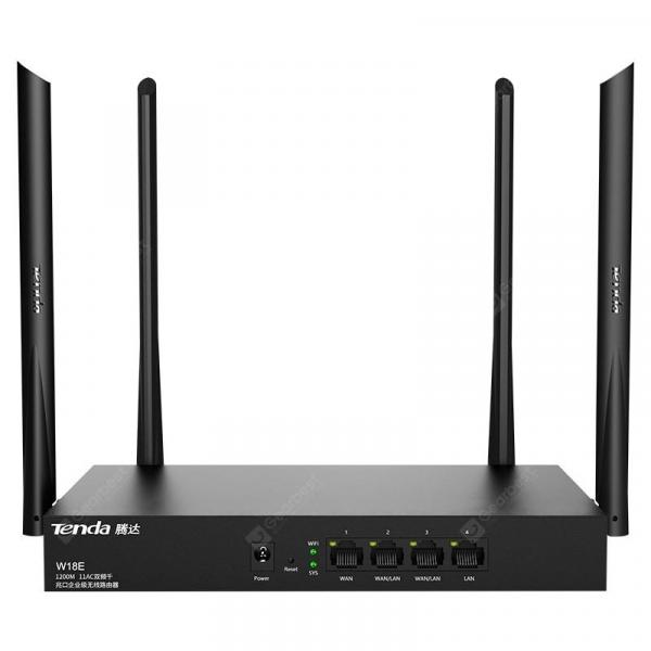 offertehitech-gearbest-Tenda W18E Dual Gigabit Enterprise Wireless 1200M Router  Gearbest