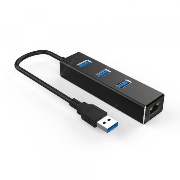 offertehitech-gearbest-USB 3.0 HUB RJ45 Gigabet LAN Ethernet Adapter 10/100/1000Mbps  Gearbest