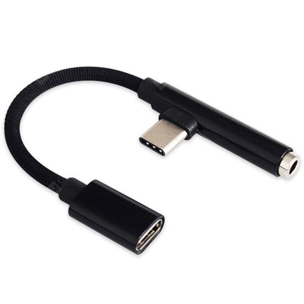offertehitech-gearbest-USB Type-C Female to USB Type-C Male / AUX Converter Adapter  Gearbest