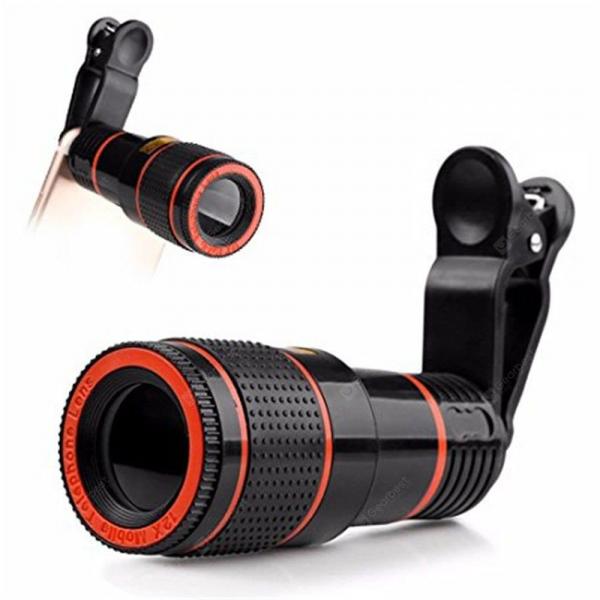 offertehitech-gearbest-Universal 8X Optical Zoom Telescope Camera Lens Clip Mobile Phone Telescope for Xiaomi / Huawei / Samsung  Gearbest