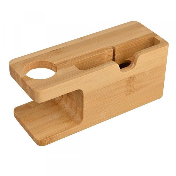 offertehitech-gearbest-Wooden Charging Dock Holder Stand Desktop Bracket for iWatch / iPhone  Gearbest