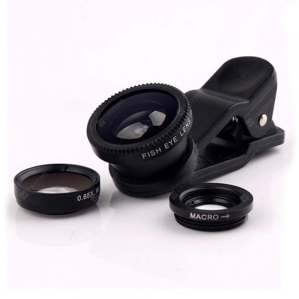 offertehitech-gearbest-3 in 1 Mobile Phone Camera Lens Kit 180 Degree Fish Eye Lens + 2 in 1 Micro Lens + Wide Angle Lens  Gearbest