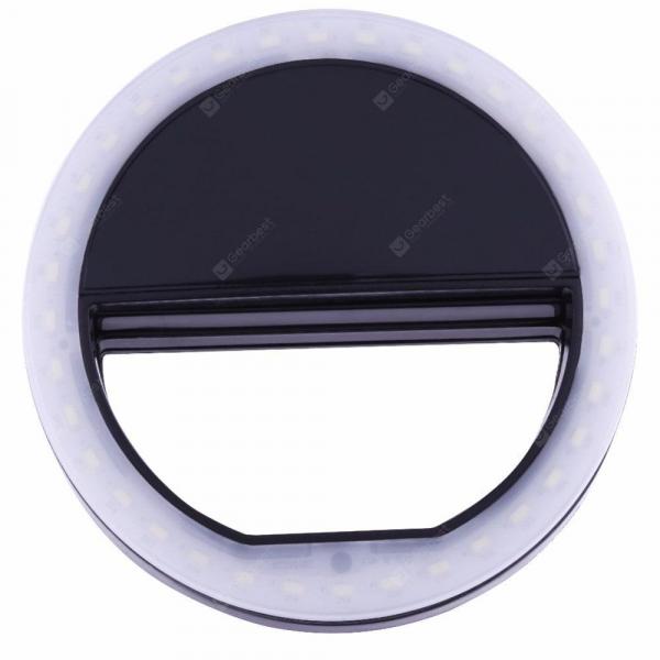 offertehitech-gearbest-Black Portable Selfie Ring Light For Mobile Phone Led Flash Fill Lamp  Gearbest