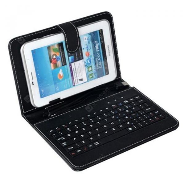 offertehitech-gearbest-Computer Keyboard Leather Case Cover for 7 Inch 7.85 Inch 8 Inch 9 Inch 9.7 Inch 10 Inch Tablet  Gearbest