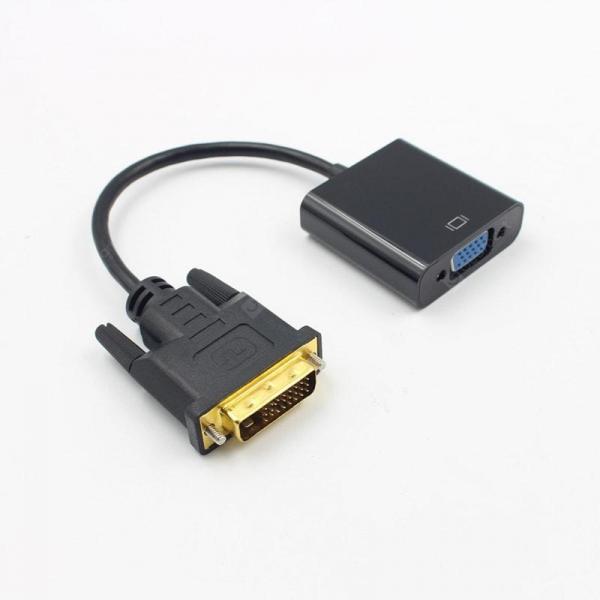 offertehitech-gearbest-DVI-D Link 24+1 Male to VGA FeMale M/F Video Cable Adapter Converter  Gearbest