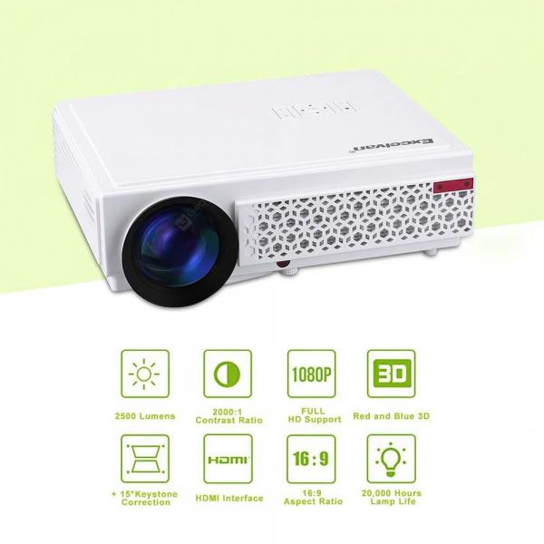 offertehitech-gearbest-Excelvan 96 Support 1080p Led Projector HD Projector Potable Home Theater Projector  Gearbest
