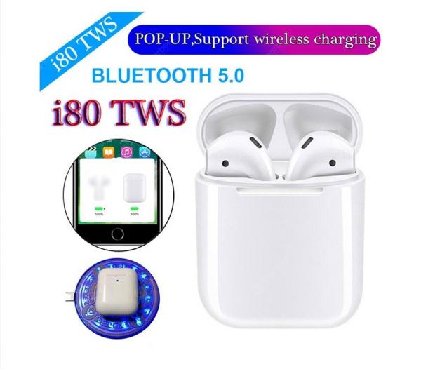 offertehitech-gearbest-I80 TWS touch open cover pop-up window Bluetooth 5.0 sports headphones support wireless charging  Gearbest