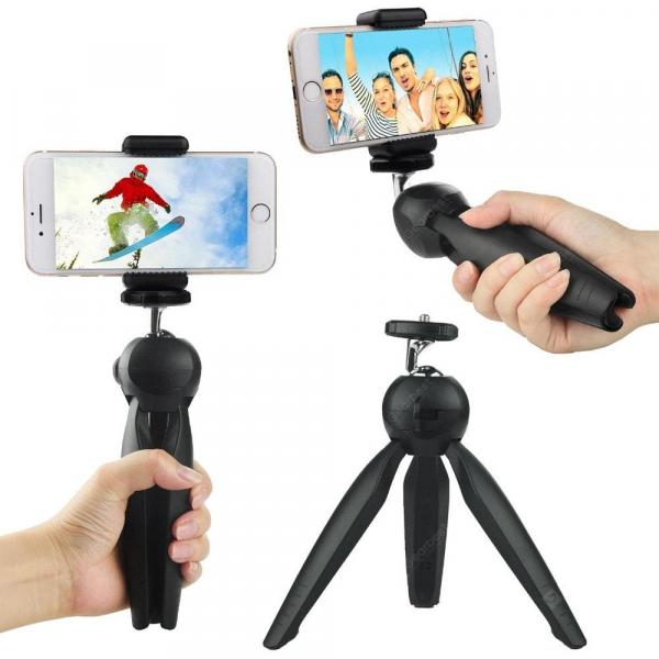 offertehitech-gearbest-Mini Tripod Flexible Stand with Holder Clip Ball Head for Smart Phone Camera  Gearbest