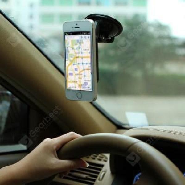 offertehitech-gearbest-Mobile Phone Bracket Front Window Suction Tray Mobile Phone Holder Apple Samsung Car Navigation Mobile Phone Clip General Purpose.  Gearbest