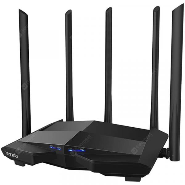 offertehitech-gearbest-Tenda AC11 1200Mbps Wireless WiFi Router Dual Band 2.4G / 5G 1 WAN + 3 LAN Gigabit Ports 5 x 6 dBi Antenna  Gearbest