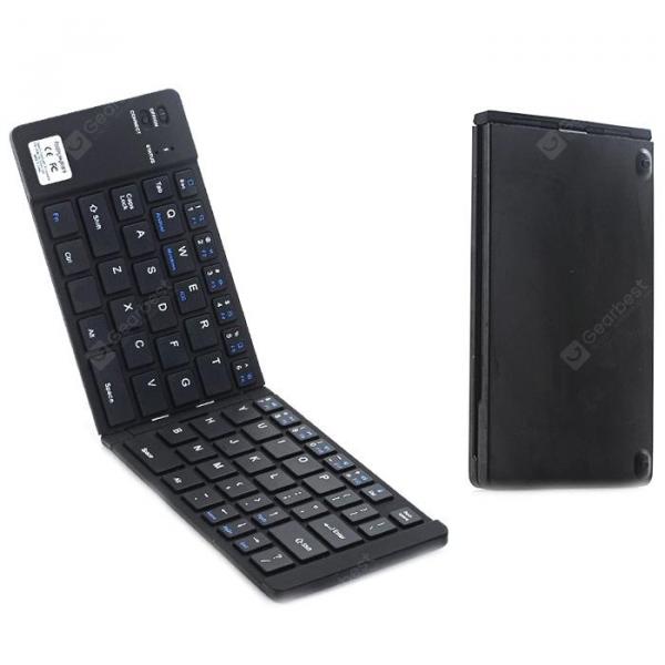 offertehitech-gearbest-Two Fold Folding Bluetooth Keyboard Three System Universal Portable Phone Tablet Two Fold Keyboard  Gearbest