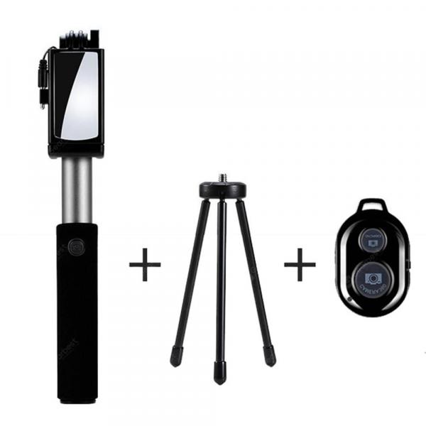 offertehitech-gearbest-Universal Mirror Wired Extendable Selfie Stick Bluetooth Tripod Monopod  Gearbest