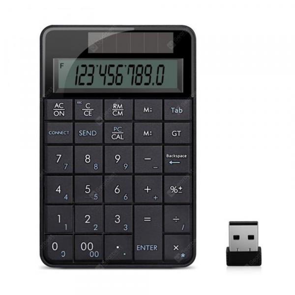 offertehitech-gearbest-Wireless 2.4 G in One Small Digital USB Keyboard with Screen Calculator Business  Gearbest