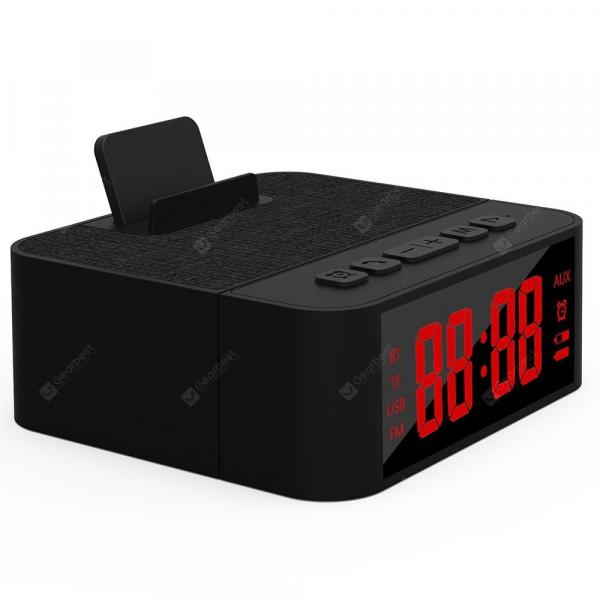 offertehitech-gearbest-X31 Wireless Fabric Bluetooth Speaker Mobile Phone Stand Alarm Clock  Gearbest