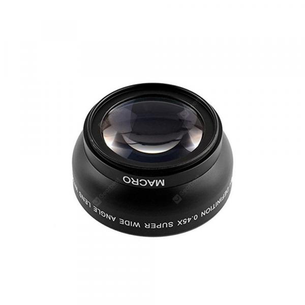 offertehitech-gearbest-0.45x 52mm Super Fisheye Wide Angle Fixed Focus Lens For Canon Nikon Pentax Sony Minolta With 18-55m  Gearbest