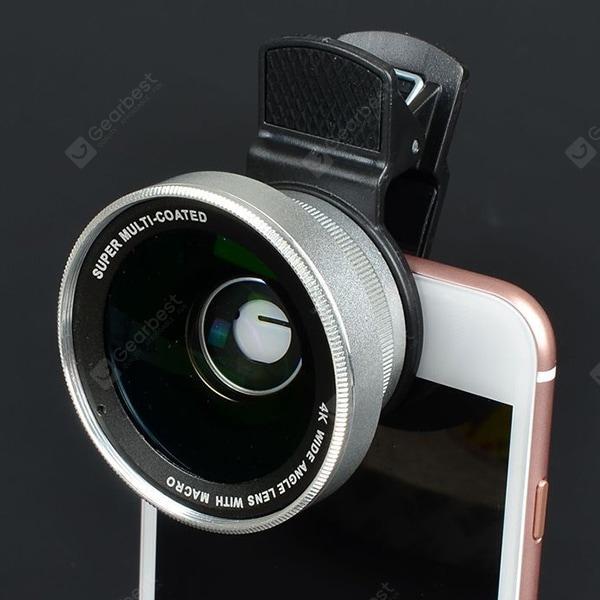 offertehitech-gearbest-0.45x Super Wide-angle + Macro Lens Mobile Phone SLR External Camera 52MM UV Distortion-free Wide-angle Lens  Gearbest