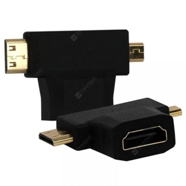 offertehitech-gearbest-3 in 1 HDMI to Mini HDMI + Micro HDMI Adapter  Gearbest
