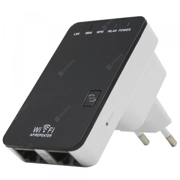 offertehitech-gearbest-300Mbps WiFi Repeater Extender Wireless-N Mini Router with EU Plug  Gearbest