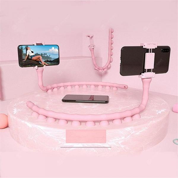 offertehitech-gearbest-360 Degree Flexible Cute Worm Lazy Mobile Cell Phone Holder Bed Desktop  Stand  Gearbest