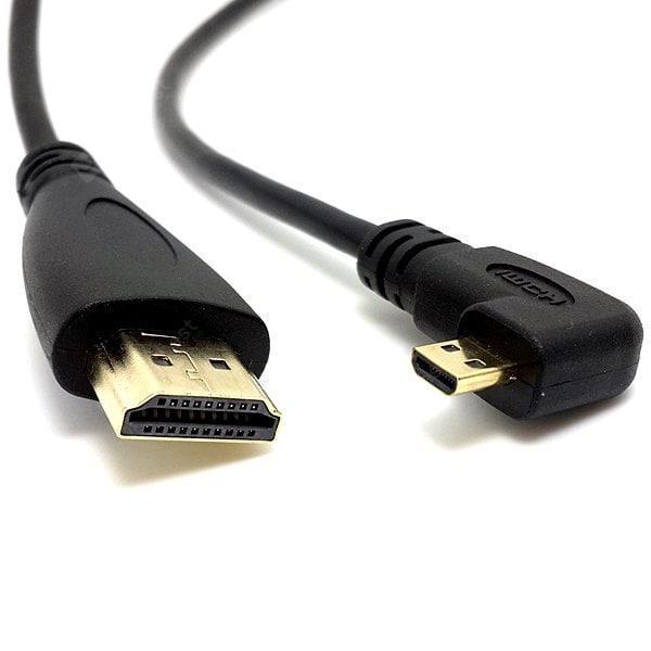 offertehitech-gearbest-CY HD - 066 - 1.5M HDMI 1.4 Male to Micro HDMI Male Right Angle Cable for Mobile Phone/Tablet PC 1.5m  Gearbest