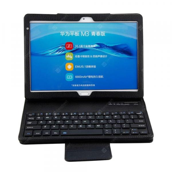 offertehitech-gearbest-Detachable Bluetooth Keyboard Case for Huawei M3 Lite 10.1  Gearbest