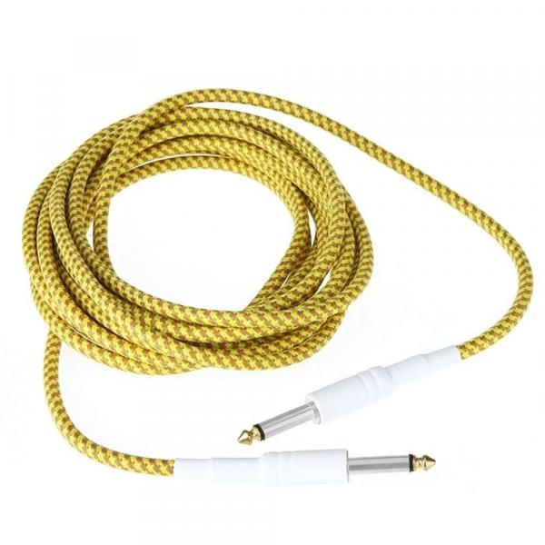 offertehitech-gearbest-Electric guitar wire 6.35/6.35 gold braided mesh wire 2 meters  Gearbest