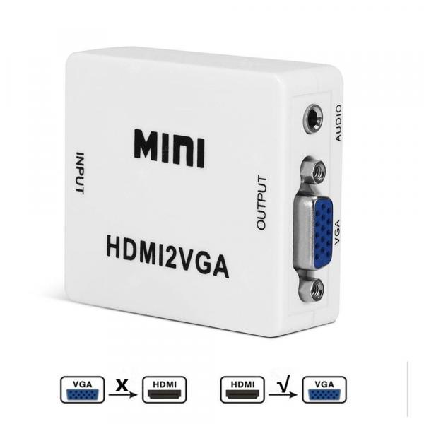 offertehitech-gearbest-HDMI To VGA Converter With Audio HDMI2VGA Adapter Connector  Gearbest