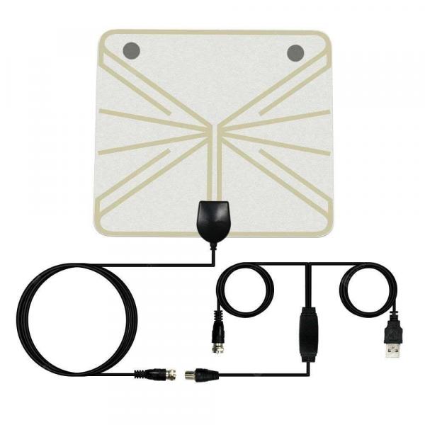 offertehitech-gearbest-Indoor HDTV Signal Amplifier Digital TV Antenna 50 Miles Range 25DB High Gain  Gearbest