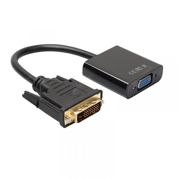 offertehitech-gearbest-New DVI-D Link 24+1 Male to VGA FeMale M/F Video Adapter Converter  Gearbest