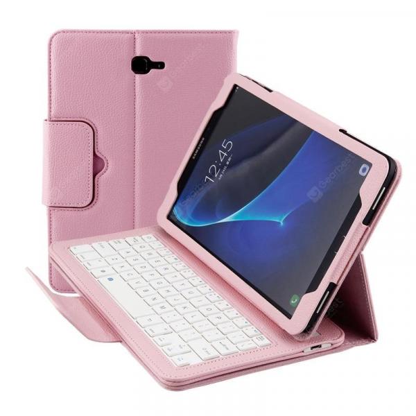 offertehitech-gearbest-Tab A 10.1 T580 Bluetooth Keyboard Case P580 Split Litchi Bluetooth Keyboard Black And White Pink  Gearbest
