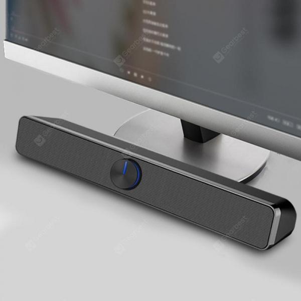 offertehitech-gearbest-USB Wired Speaker Bar Subwoofer Bass Sound Box Music Player 3.5mm Audio Input  Gearbest