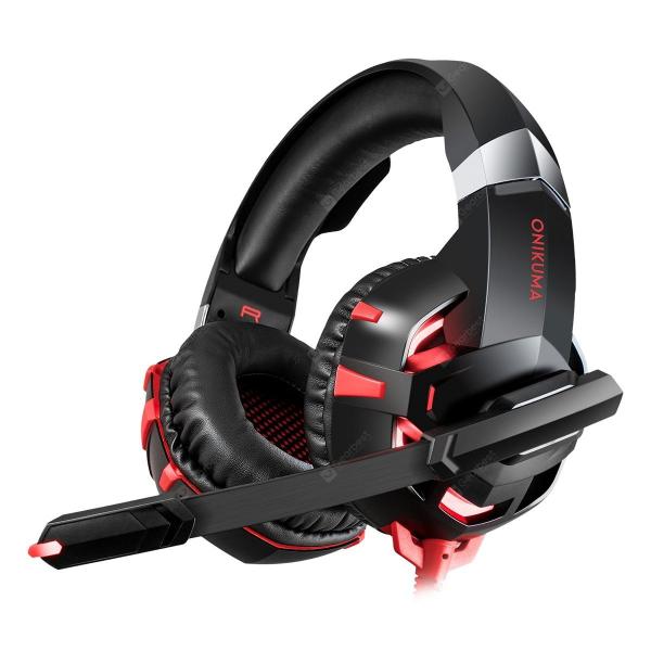 offertehitech-gearbest-ONIKUMA K2A High Performance Professional Gaming Headset Red  Gearbest