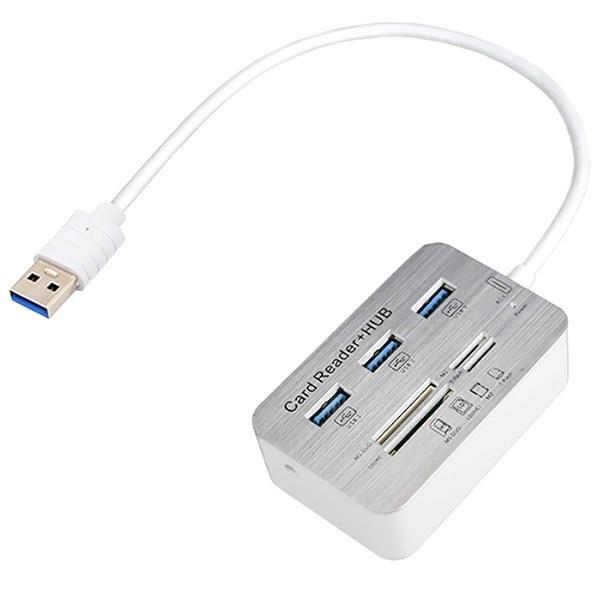offertehitech-gearbest-USB3.0 Hub 4 in 1 TF / SD / MS / M2 Card Reader  Gearbest