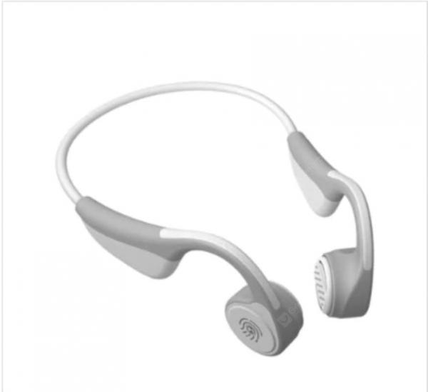offertehitech-gearbest-V9 Bluetooth  Headphones 5.0 Bone Conduction Wireless Sports Earphones - white  Gearbest