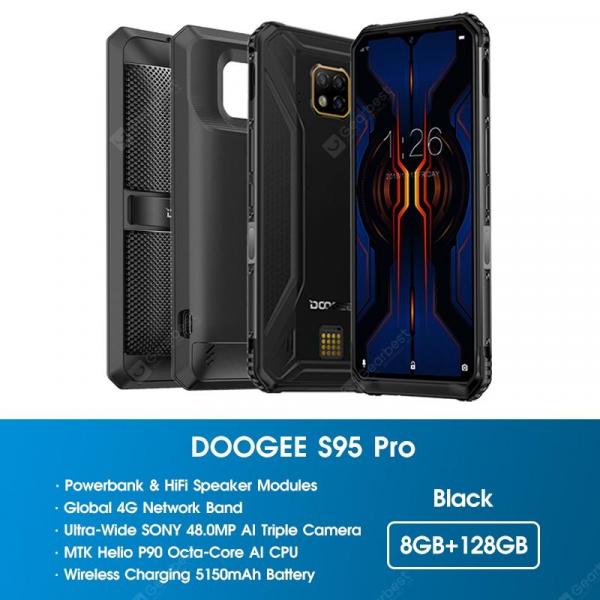 offertehitech-gearbest-DOOGEE S95 Pro Helio P90 Octa Core 8GB 128GB Modular Rugged Mobile Phone 6.3inch Display 5150mAh