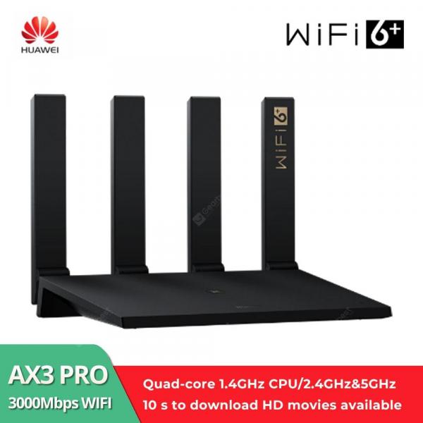 offertehitech-gearbest-Huawei Wifi AX3 Quad-Core WiFi 6+ Wireless Router Ultra-Fast Speed With 1024-QAM And 160 MHz Frequency Bandwidth And Quad-Core Gigahome CPU AX3 Pro