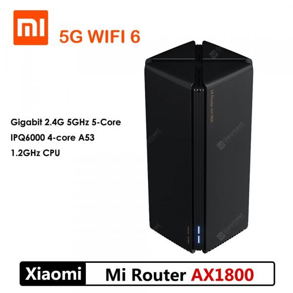 offertehitech-gearbest-NEW Mi Xiaomi Router AX1800 Wifi 6 5-Core 256M Memory Mesh Home IoT 4 Signal Amplifier 2.4G 5GHz Both 2 PA LNA Dual-Band OFDMA
