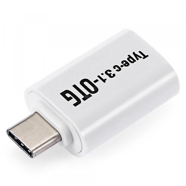 offertehitech-gearbest-USB 3.0 to Type-C OTG Adapter White CablesConnectors